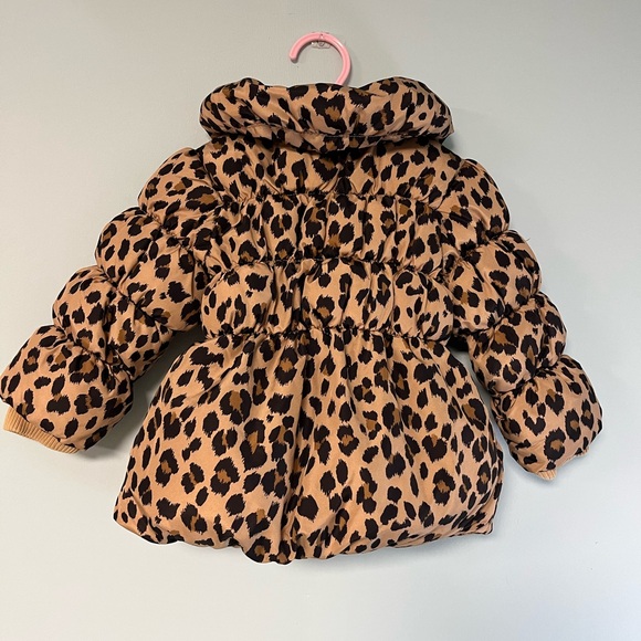 Old Navy Baby Leopard Brown Puffy Jacket, Baby Size 12-18months, fall jackets - Picture 2 of 7